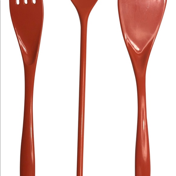 Machi Melamine Red Serving Utensils - Set of 3 - Picture 9 of 9